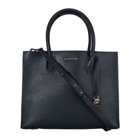 michael kors dark blue handbag|michael kors navy blue tote.